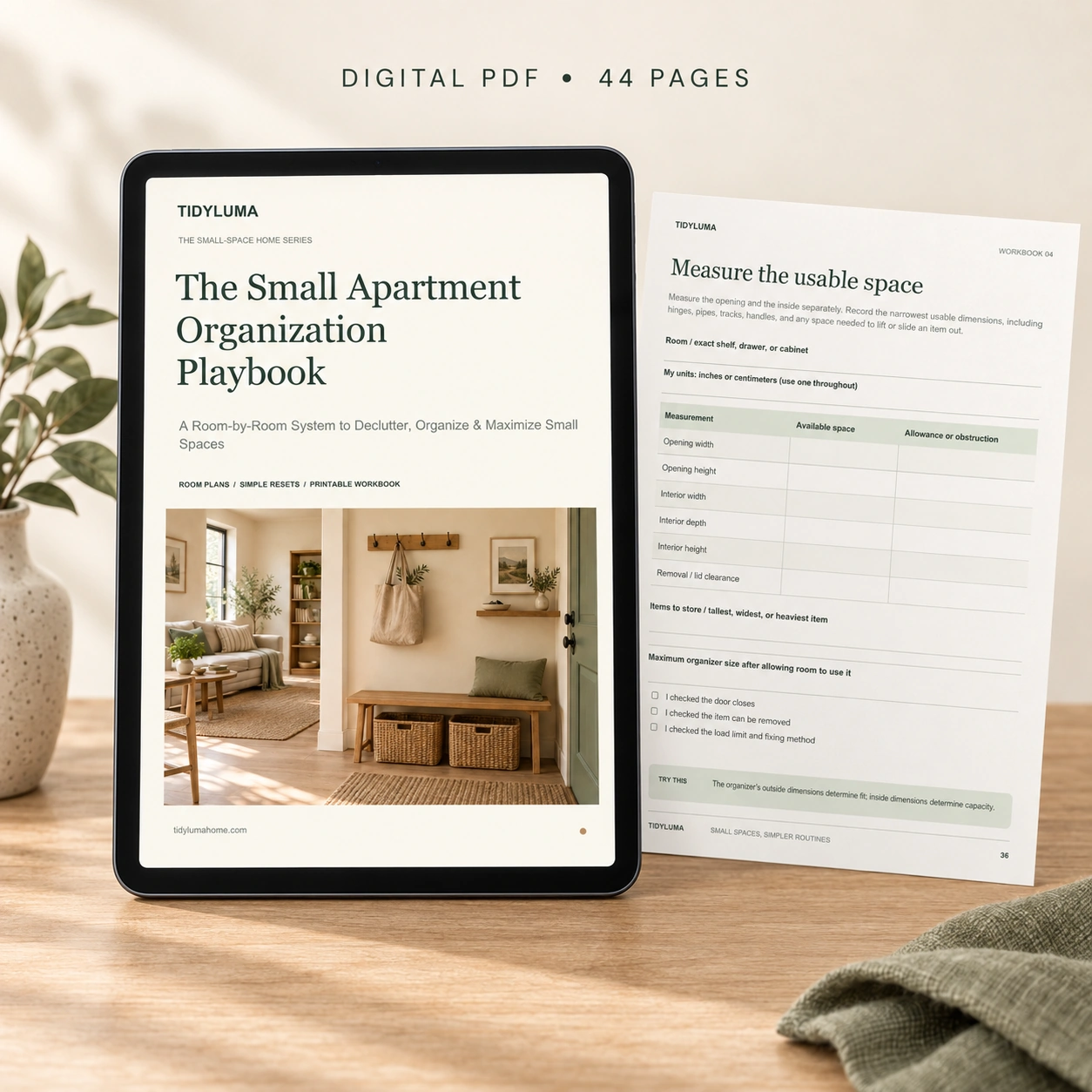 The Small Apartment Organization Playbook by TidyLuma